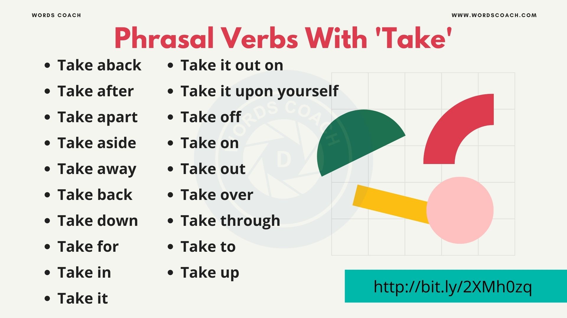 Phrasal Verbs With 'Take' - Word Coach - Take Me With You When You Go Pdf