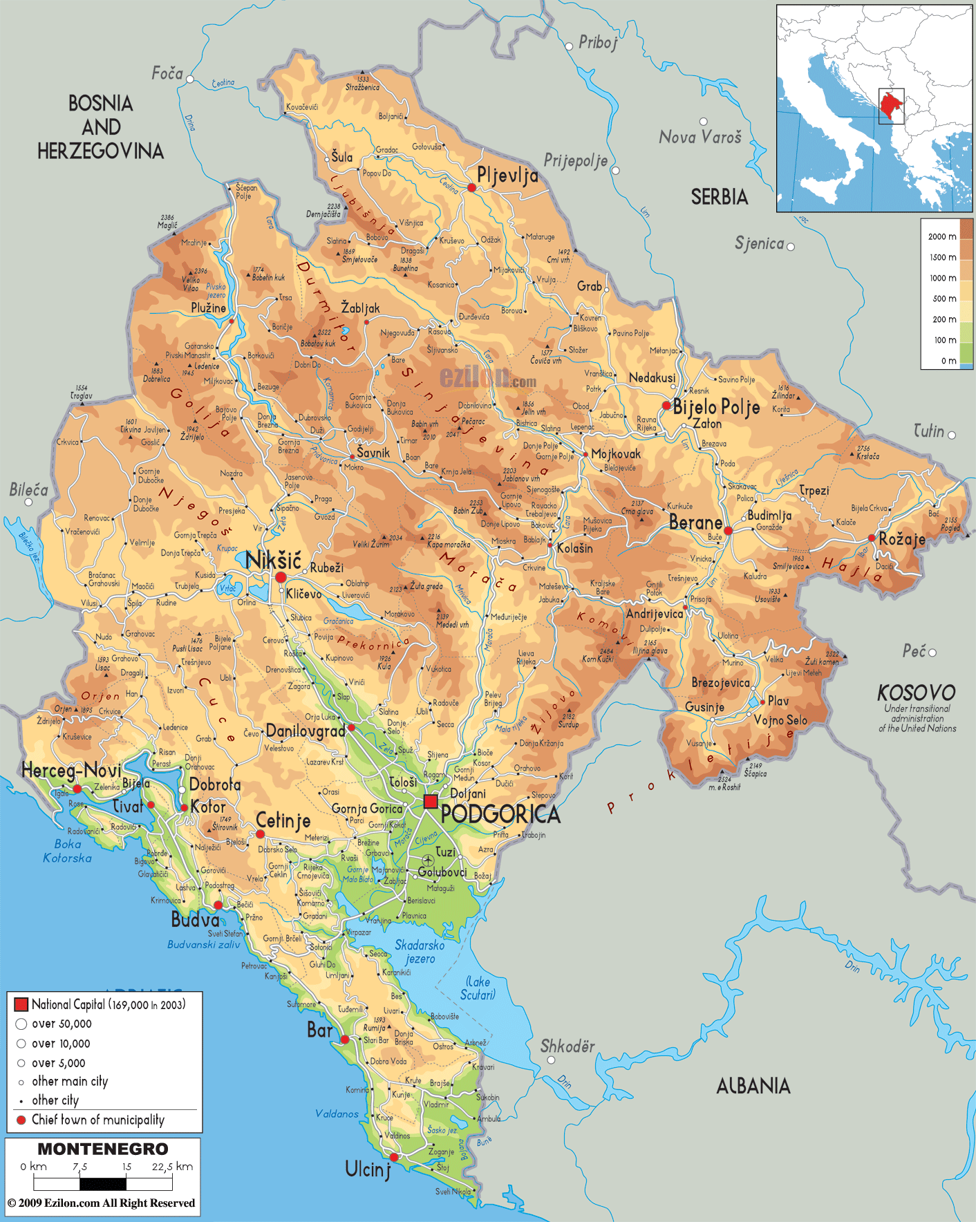 Waar Ligt Montenegro Op De Kaart