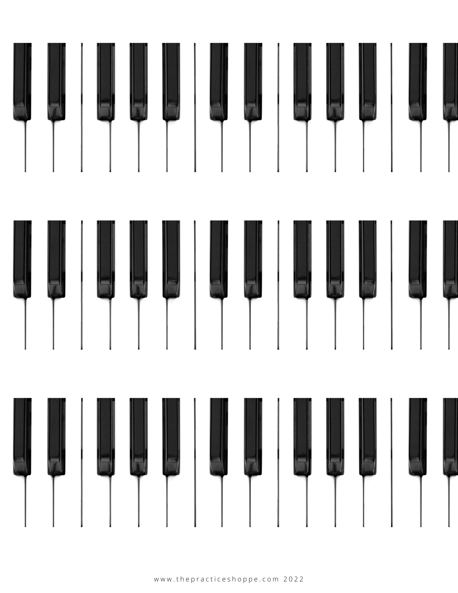 Piano Keyboard Worksheet (digital download) – The Practice Shoppe - Hoeveel Toetsen Heeft Een Klassieke Piano