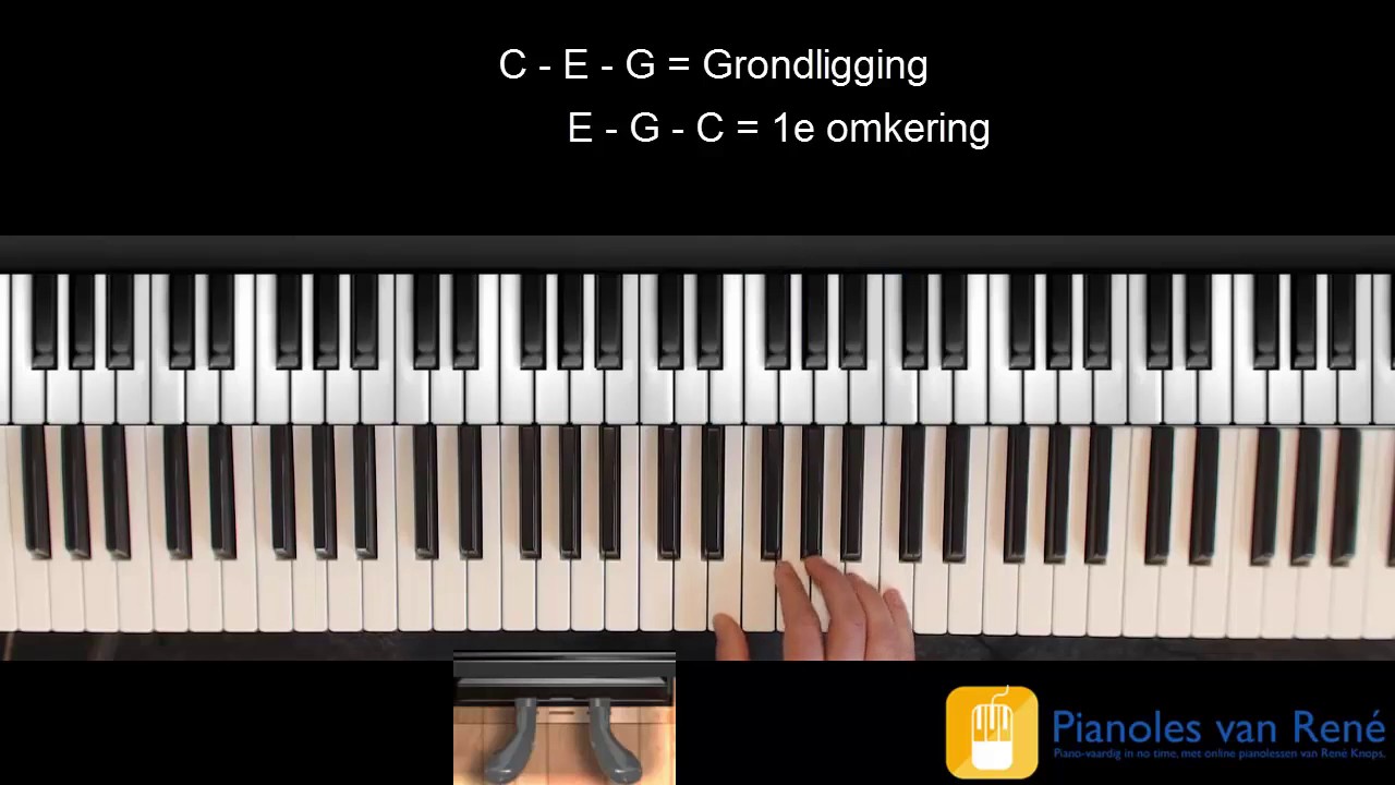 (Pianoles) Zo speel je akkoorden en omkeringen - PianolesvanRene.nl - Verhoog Muziek Piano En Orgel