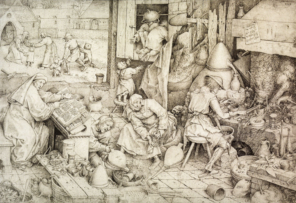 Pieter Bruegel the Elder - The alchemist - Kunstwerken Van Pieter Bruegel De Oude