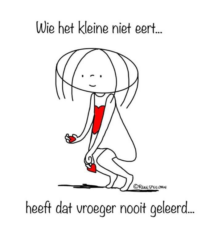 Pin by Tink Tinkelbell on Jabbertje | Cool words, Words, Inspirational - Wie Het Kleine Niet Eert