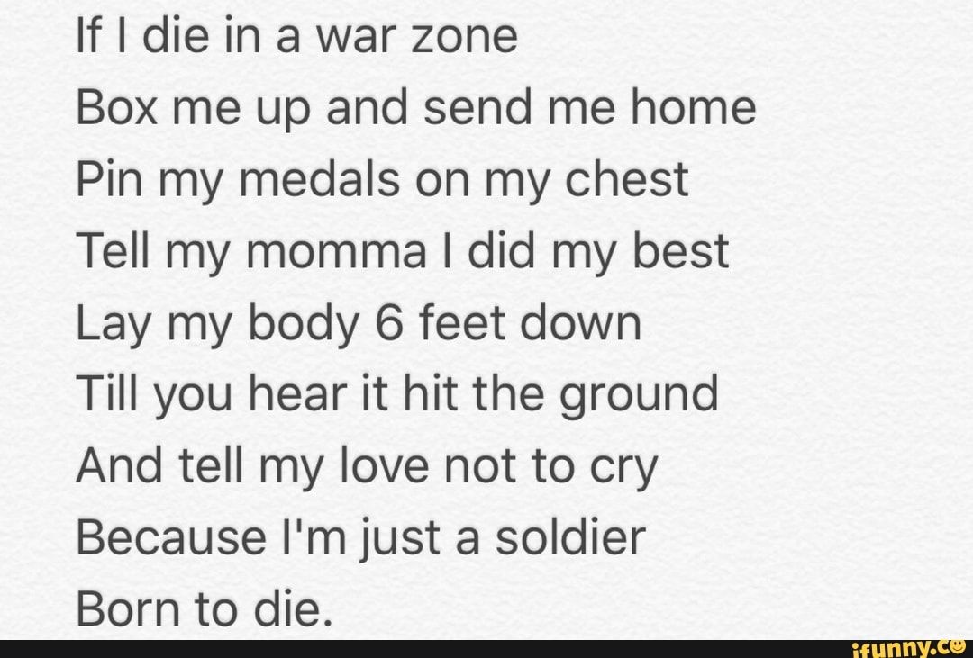 If I Die In A Combat Zone Book