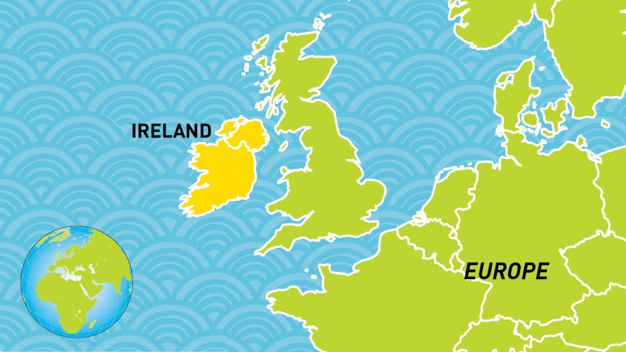 Pin on maps Ireland - Hoeveel Is Ierland Groter Dan Nederland