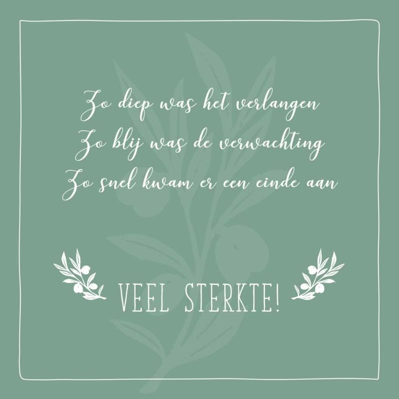 Sterkte Wensen Steun Na Miskraam