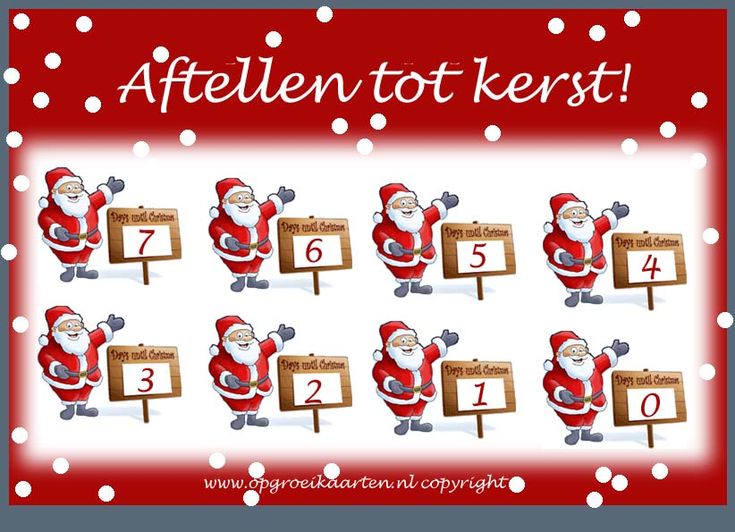 Pin op Kerst - Hoeveel Weken Nog Tot Kerstmis