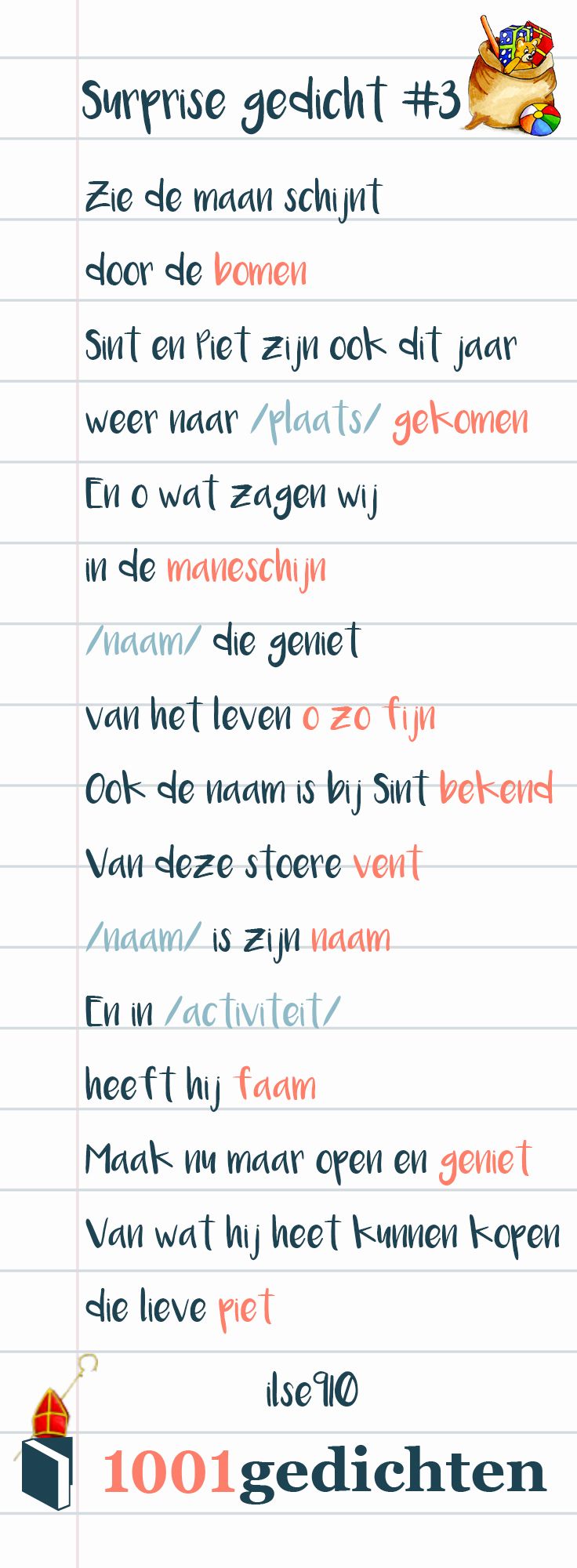 Pin op Sinterklaas gedichten - Een Gedicht Voor Een Surprise