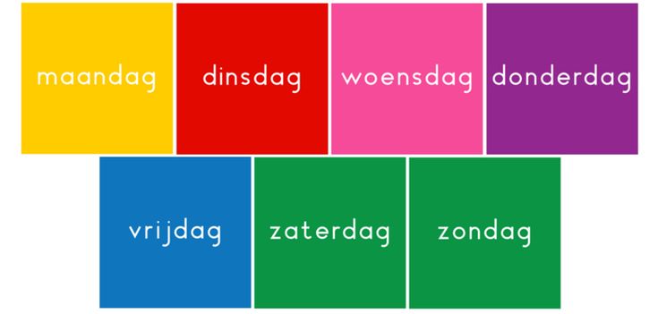 Kleuren Van De Dagen