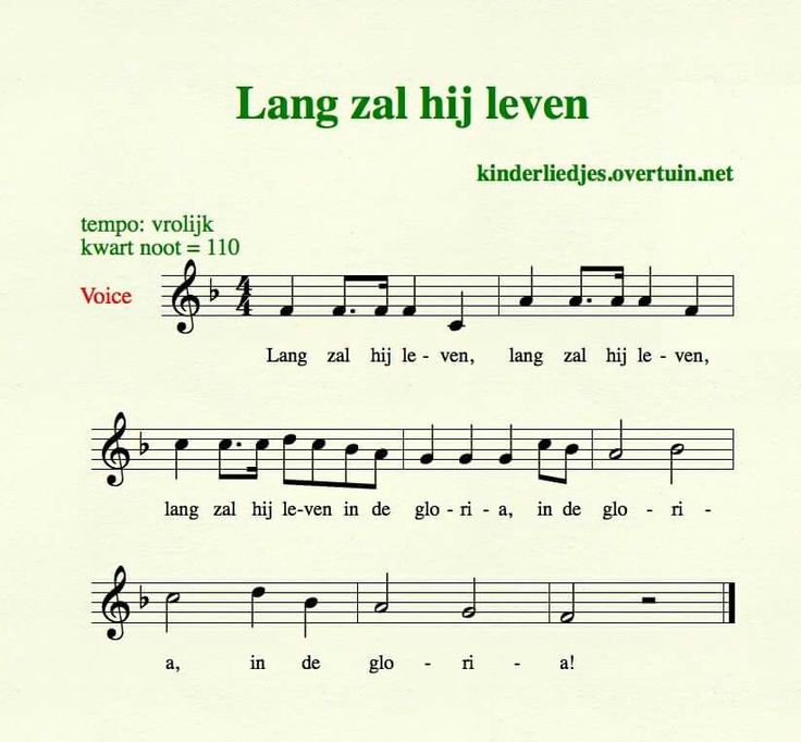 Pin van Marissa paard op Bladmuziek | Bladmuziek, Kinderliedjes, Muziek - Tekst Van Lang Zal Ze Leven