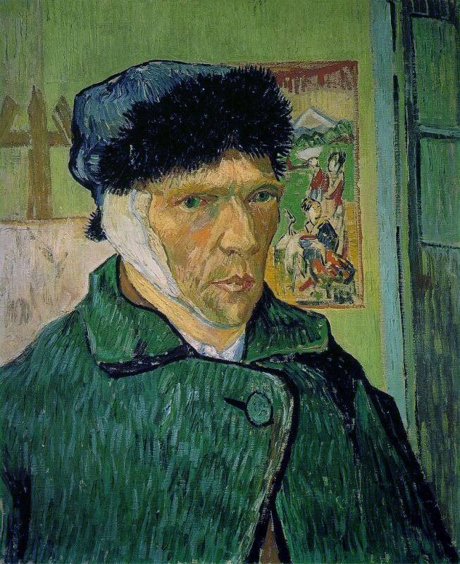 pinturas - Van Gogh - Autorretrato con la oreja vendada, 1889 Vincent - Waarom Sneed Van Gogh Zijn Oor Eraf