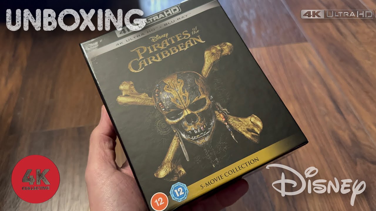 Pirates of the Caribbean 5 movie collection 4k UltraHD Blu-ray Unboxing - 5th Pirates Of The Caribbean Movie