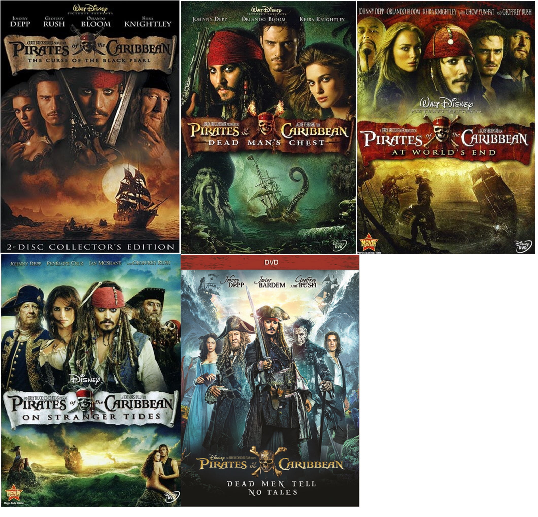 Pirates Of The Caribbean Movie Collection Blurays *2D-3, 60% OFF - All The Movies Of Pirates Of The Caribbean