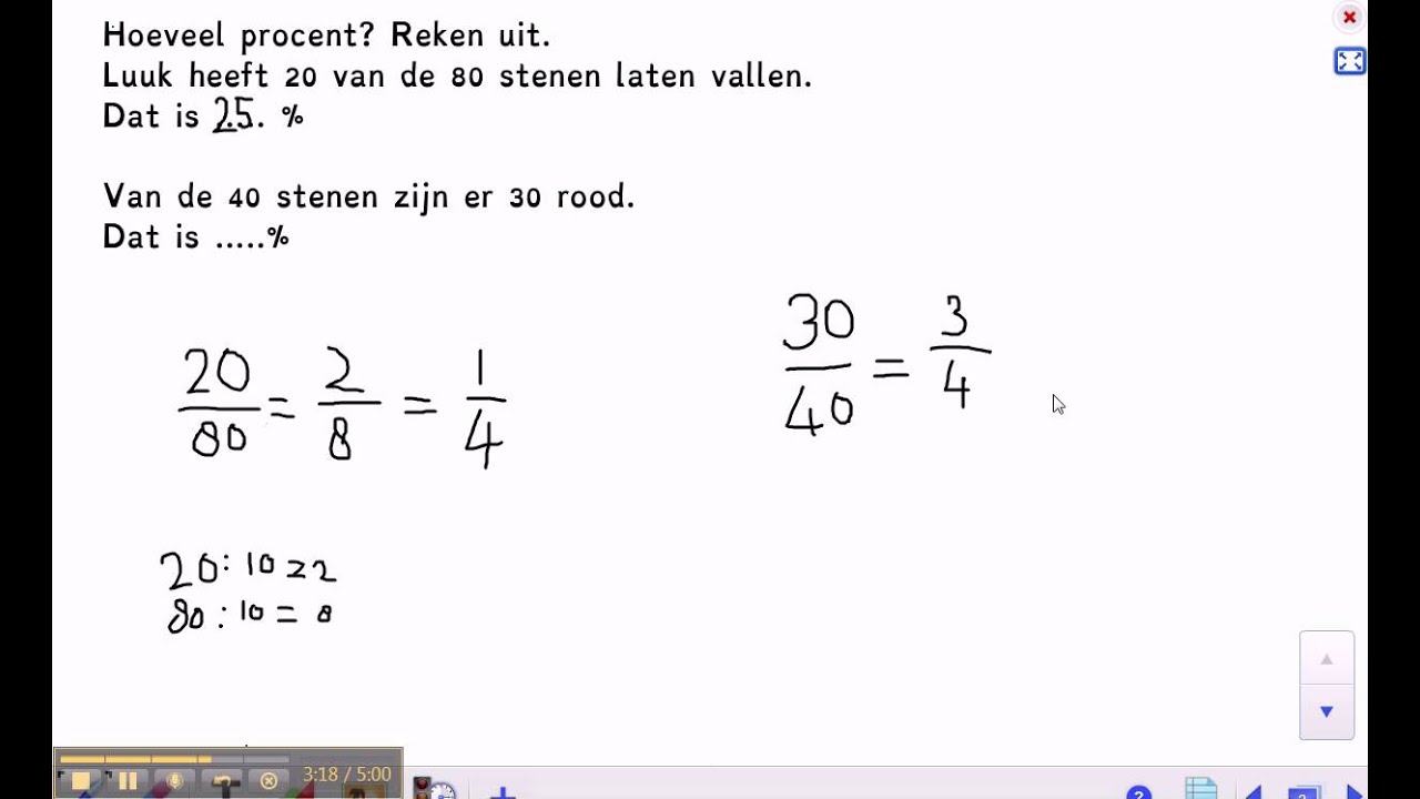 Pluspunt 3: rekenen groep 7 blok 10 les 8 procenten - YouTube - Pluspunt Rekenen Groep 8 Antwoorden