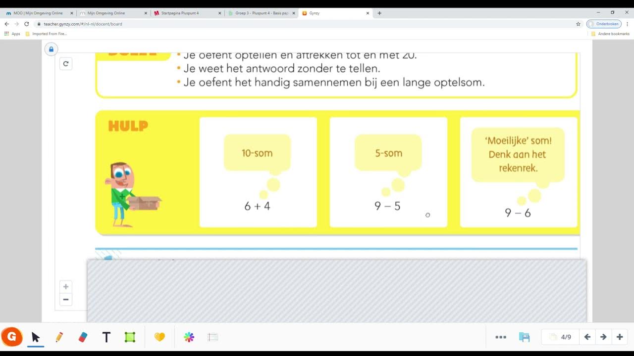 pluspunt 4 groep 3 blok 10 doel 2 optellen en aftrekken tm 20 en lange - Slo Doelen Rekenen Groep 2