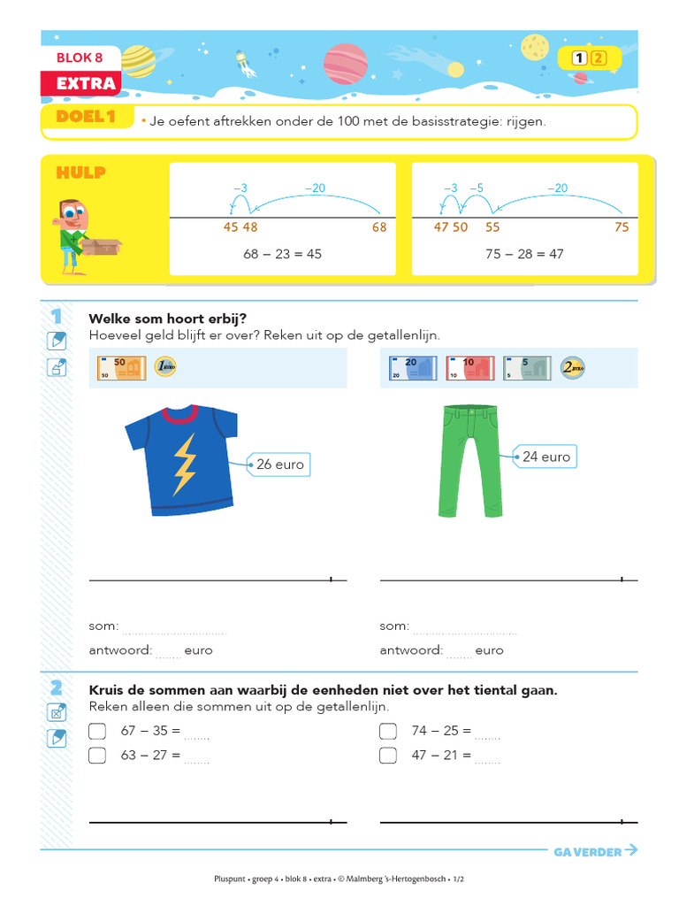Pluspunt 4 - Groep 4 - Blok 8 - Extra Oefenstof | PDF - Pluspunt Groep 8 Blok 3 Extra Oefenen S+ Antwoorden
