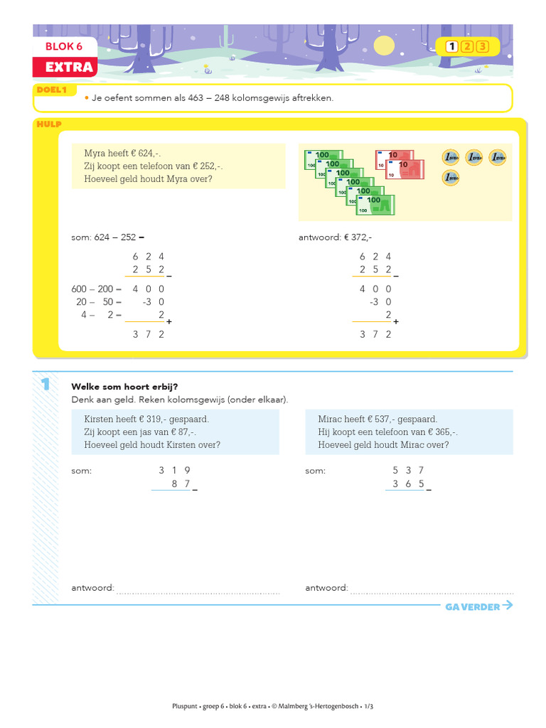 Pluspunt 4 - Groep 6 - Blok 6 - Extra Oefenstof | PDF - Pluspunt Groep 7 Blok 2 Extra Oefenen S+ Antwoorden