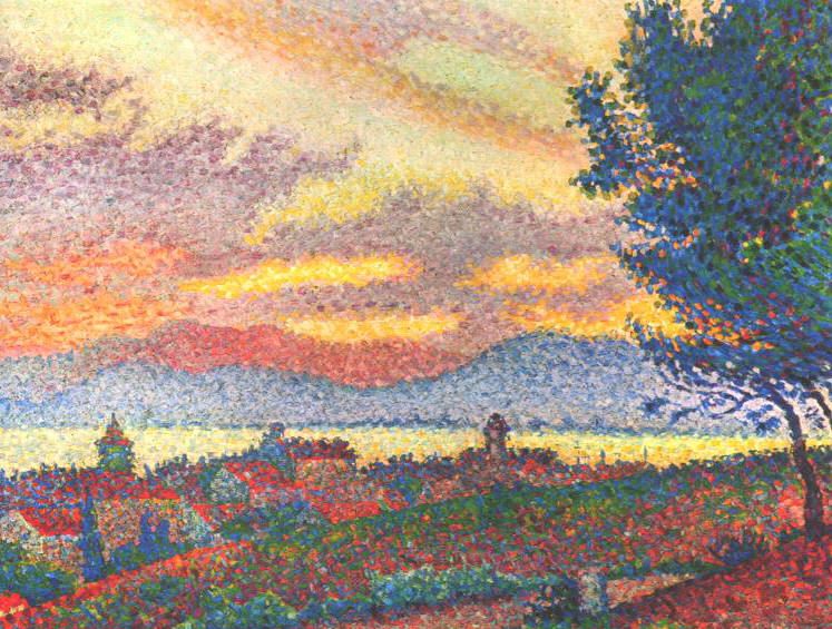 pointillisme / impressionisme | Kunstgeschiedenis.jouwweb.nl American - Deze Neo-impressionistische Schildertechniek Is Verwant Aan Het Pointillisme