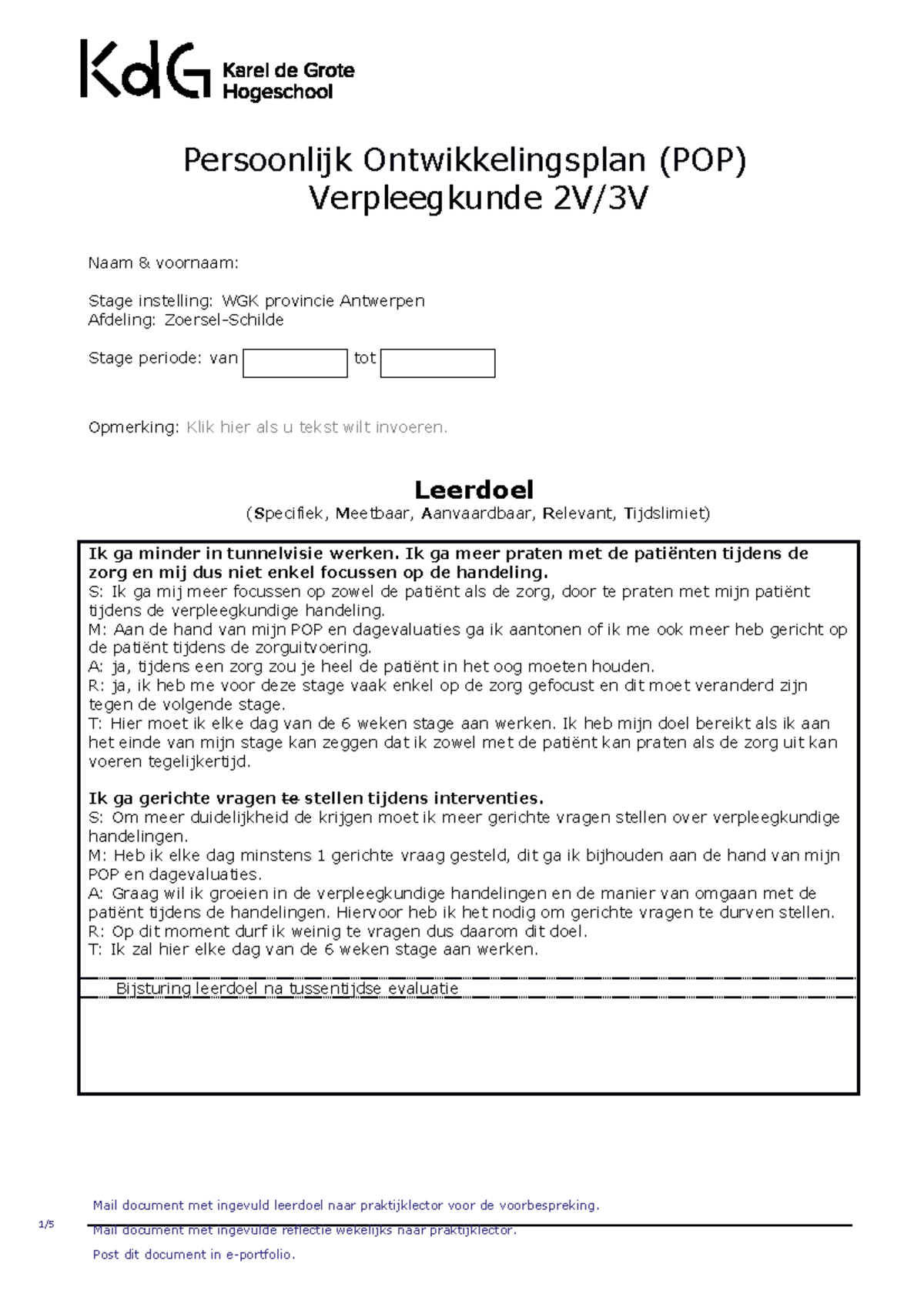 Pop Voorbeeld - Voorbeeld Van Een Pop Formulier