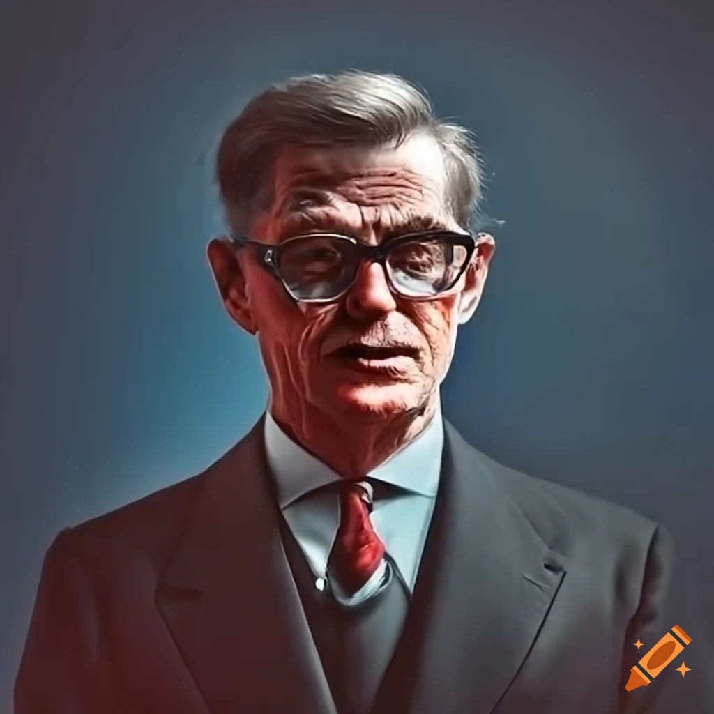 Portrait of a fictional european socialist president on Craiyon - Amerikaanse President Die Slavernij Afschafte