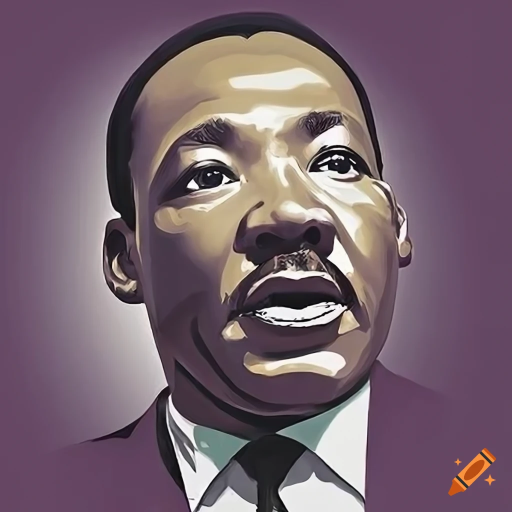 Portrait of Martin Luther King Jr. on Craiyon - Wat Heeft Martin Luther King Gedaan