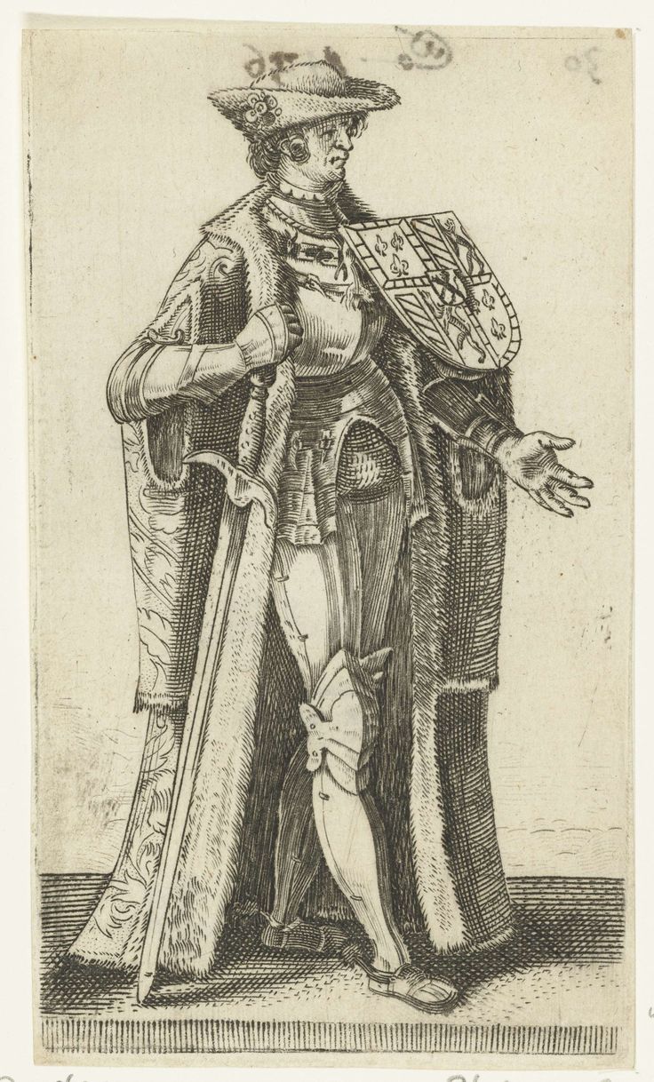 Portret van Filips de Goede, hertog van Bourgondië, Adriaen Matham - Paleis Van De Hertogen Van Bourgondië
