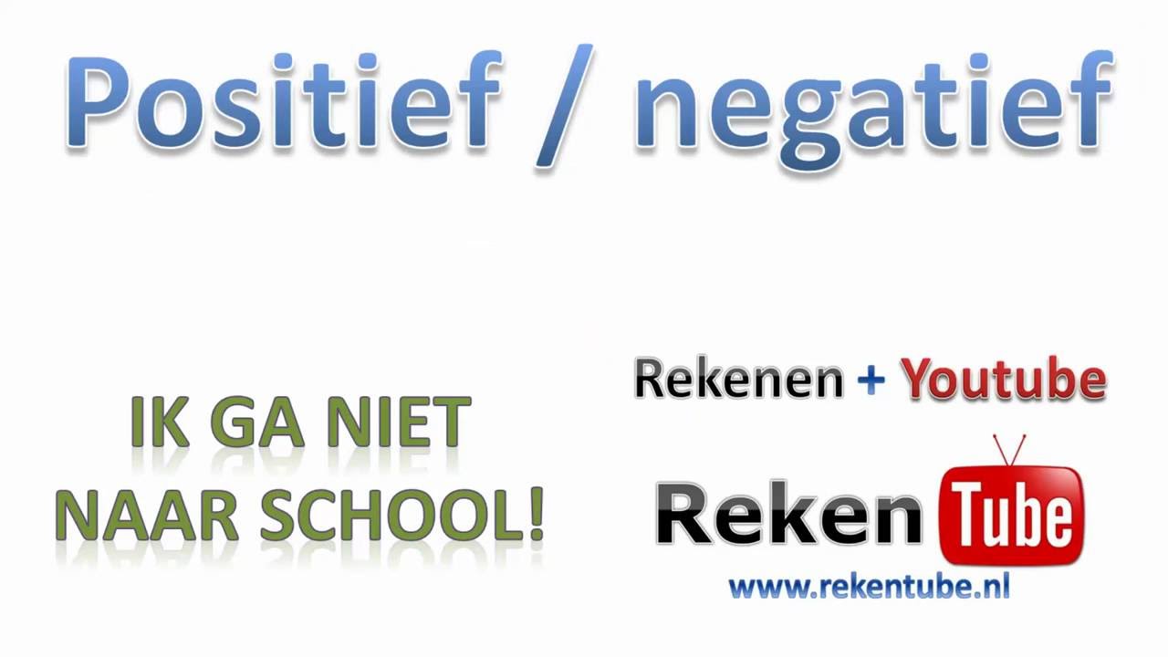 Positief of negatief? - YouTube - Wat Is Een Negatief Extern Effect