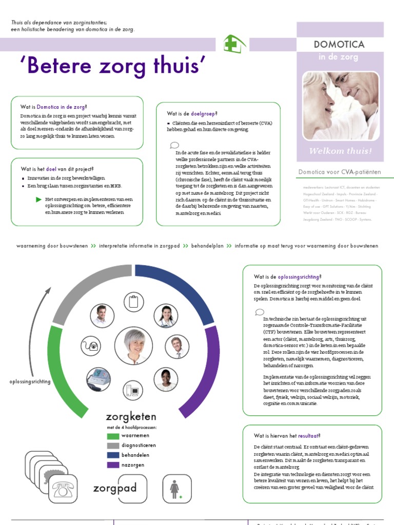 Poster Domotica in de Zorg | PDF - Domotica In De Zorg Voorbeelden