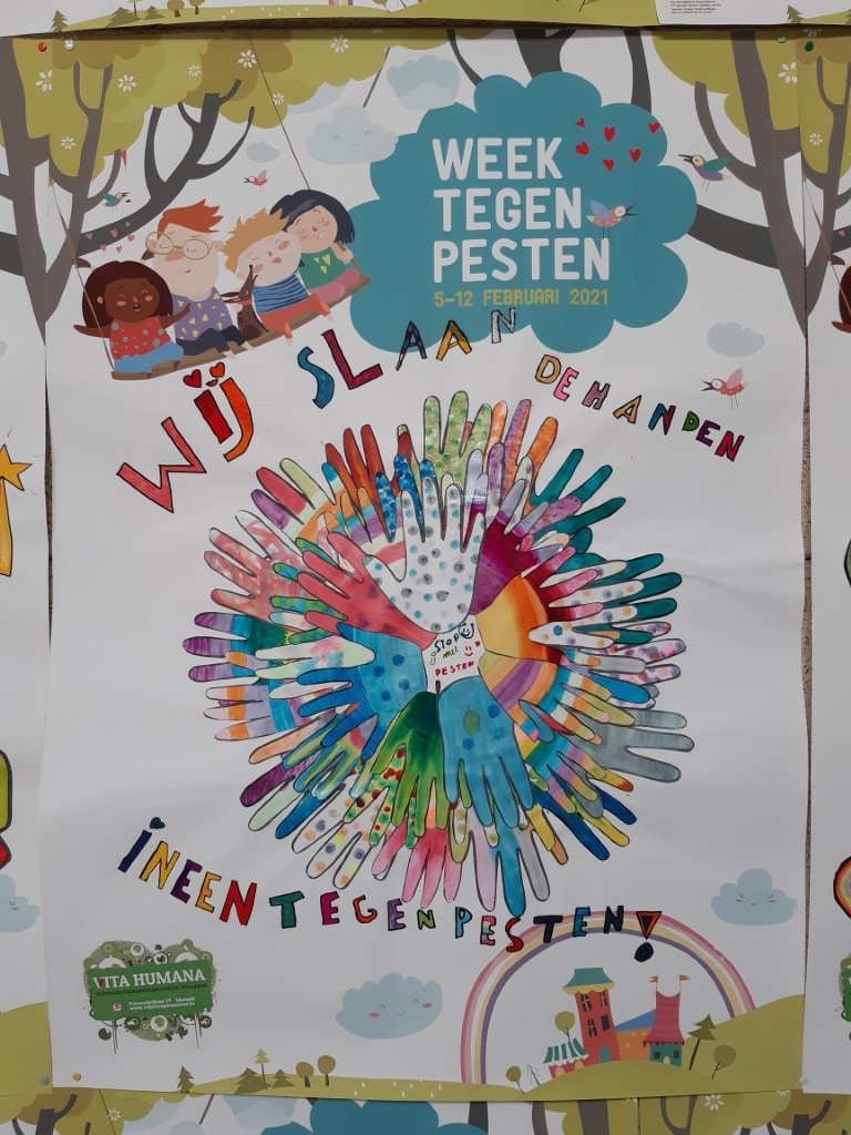 Posters tegen pesten | NC Zedenleer - Week Tegen Het Pesten 2024