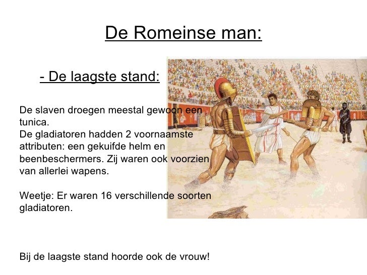 Powerpoint wero tijd: De romeinen - Mannen Denken Aan Het Romeinse Rijk