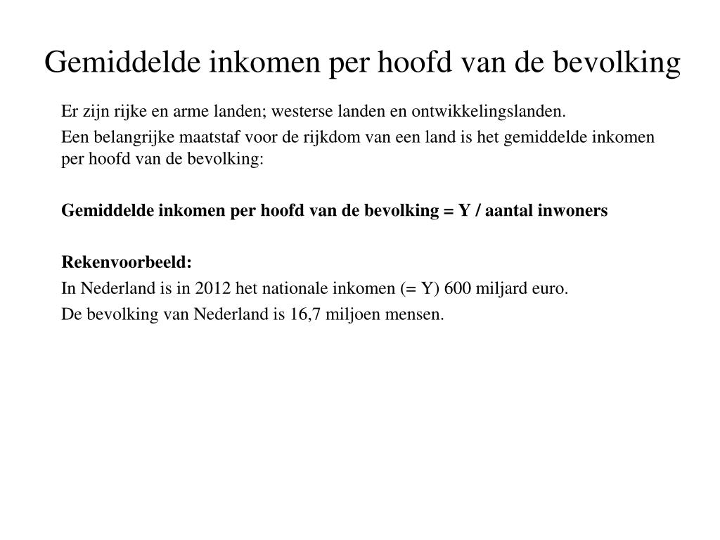 PPT - Arm versus rijk PowerPoint Presentation, free download - ID:5276546 - Inkomen Per Hoofd Van De Bevolking
