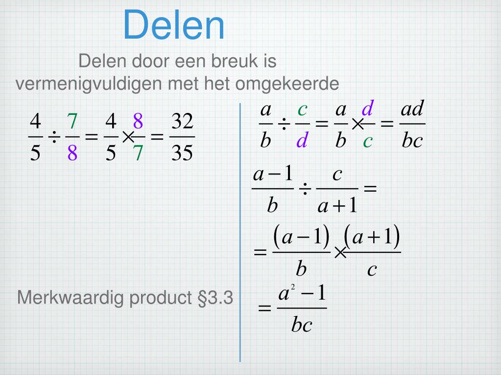 PPT - Breuken PowerPoint Presentation, free download - ID:3656629 - Delen Door Een Breuk Is Vermenigvuldigen Met Het Omgekeerde