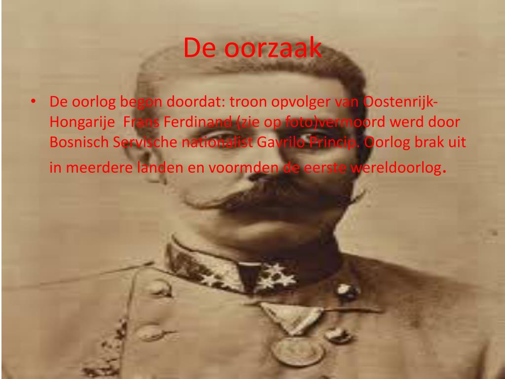 PPT - De eerste Wereldoorlog PowerPoint Presentation, free download - Wie Begon De Eerste Wereldoorlog