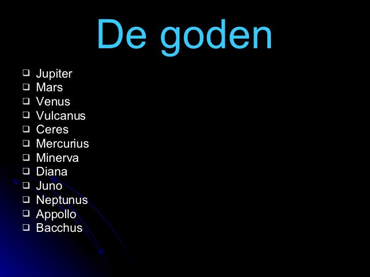 Ppt De Goden (Romeinen) - Griekse Godinnen Namen En Betekenis