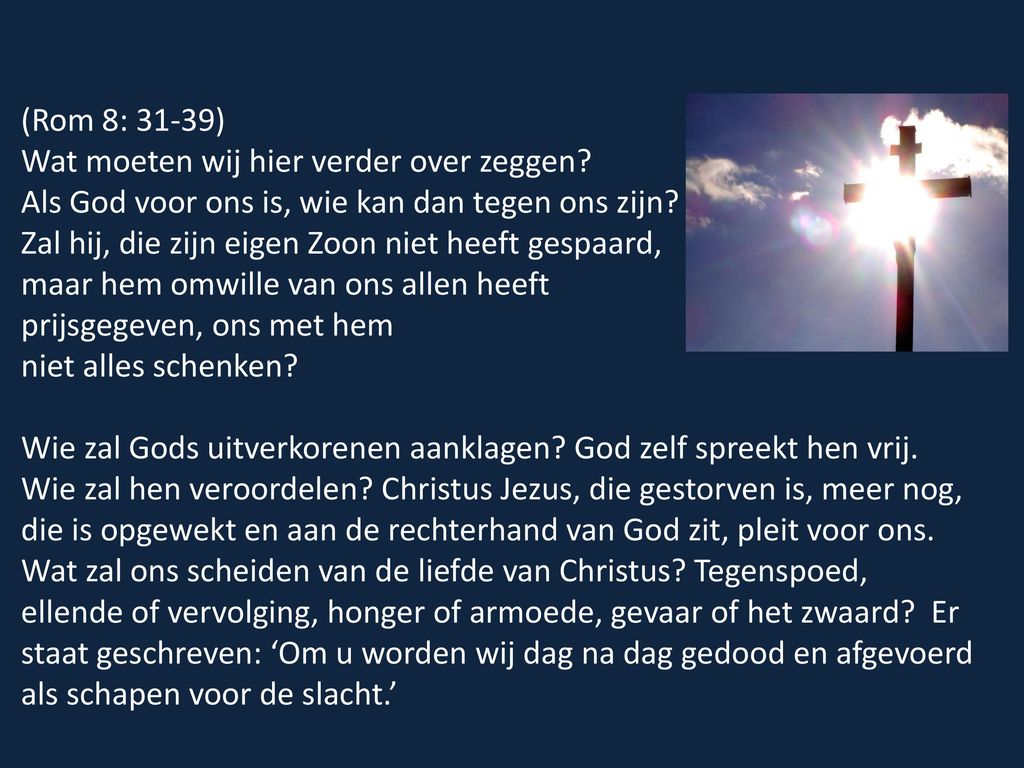 ppt download - Als God Voor Ons Is