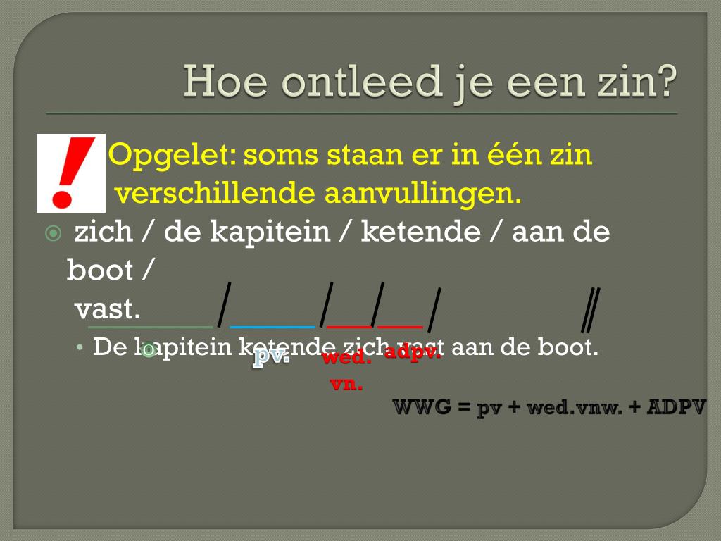 PPT - het werkwoordelijk gezegde PowerPoint Presentation, free download - Hoe Ontleed Je Een Zin