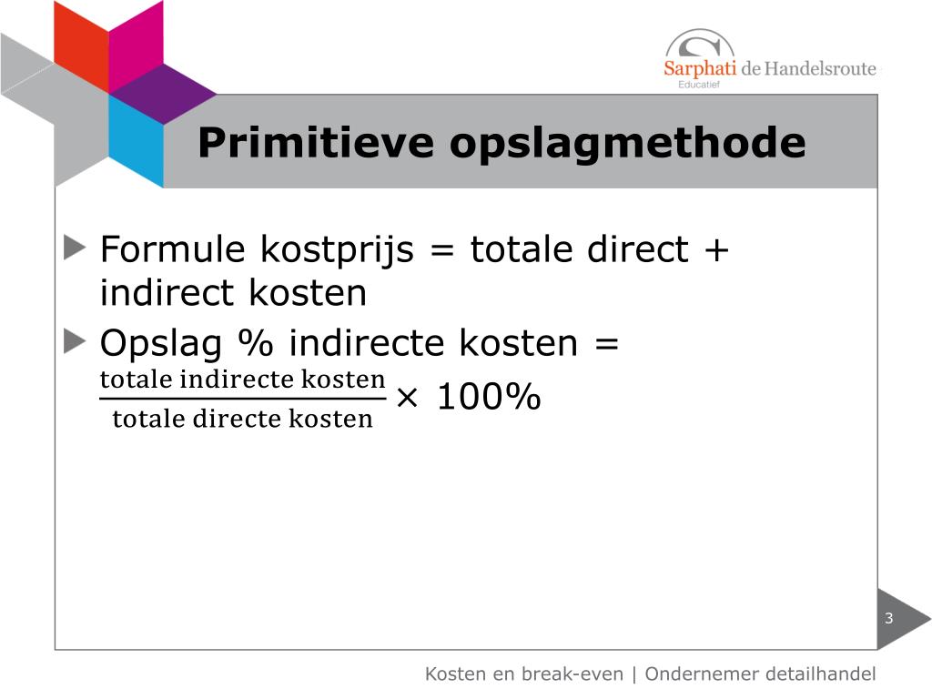 PPT - Kosten en break-even PowerPoint Presentation, free download - ID - Kosten Van Grond- En Hulpstoffen En Inkoopprijs Van De Verkopen