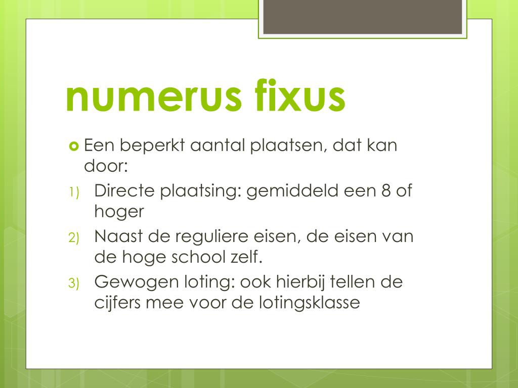 PPT - LOB PowerPoint Presentation, free download - ID:3435984 - Tot Wanneer Inschrijven Numerus Fixus