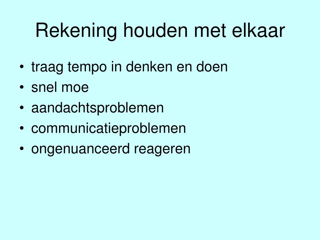 PPT - NAH en dan.. PowerPoint Presentation, free download - ID:4657180 - Rekening Houden Met In Het Engels