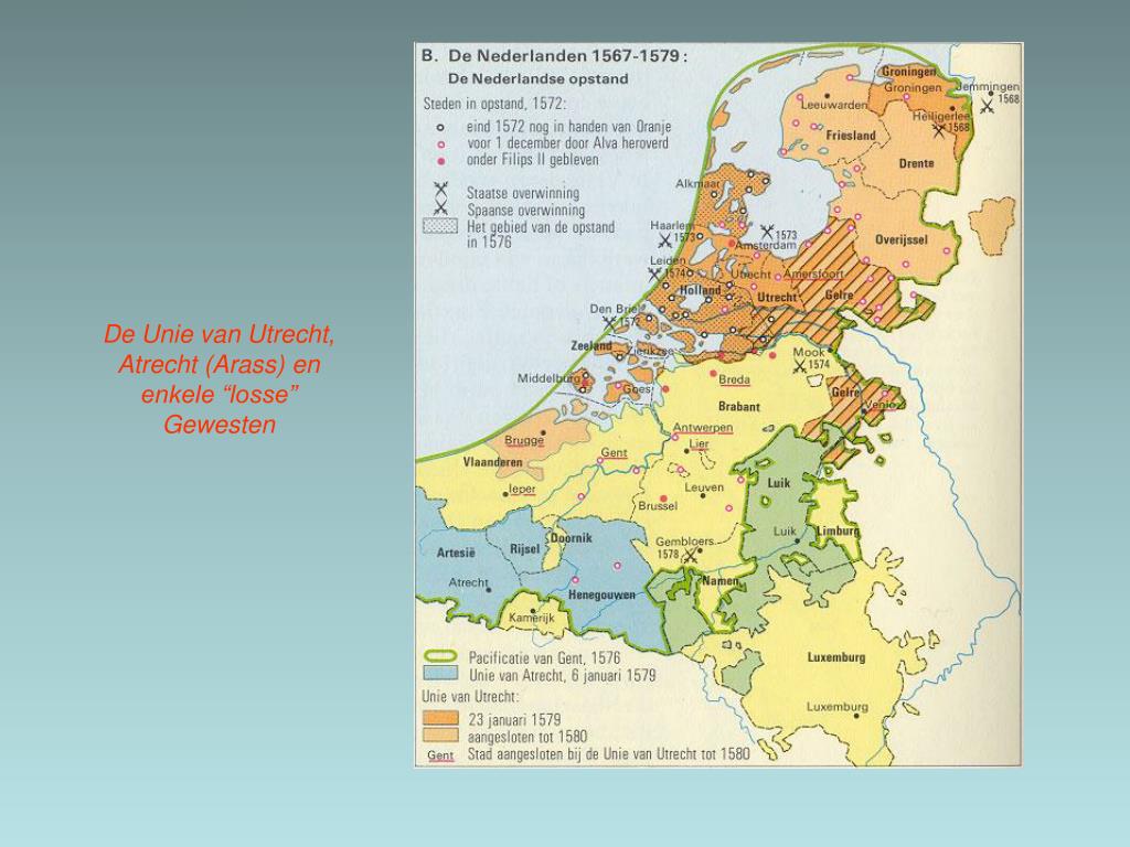 PPT - Nederland Les 4: De Opstand PowerPoint Presentation, free - Unie Van Atrecht En Unie Van Utrecht