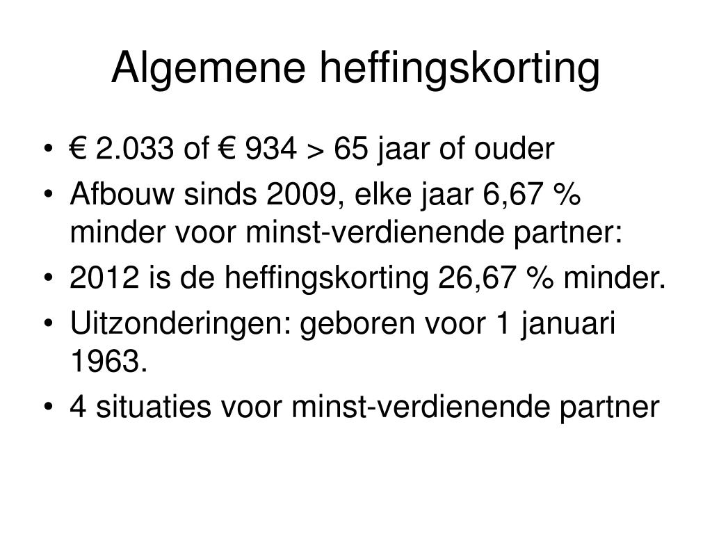 PPT - Presentatie Belasting 2011 PowerPoint Presentation, free download - Heffingskorting Voor Of Na Belasting