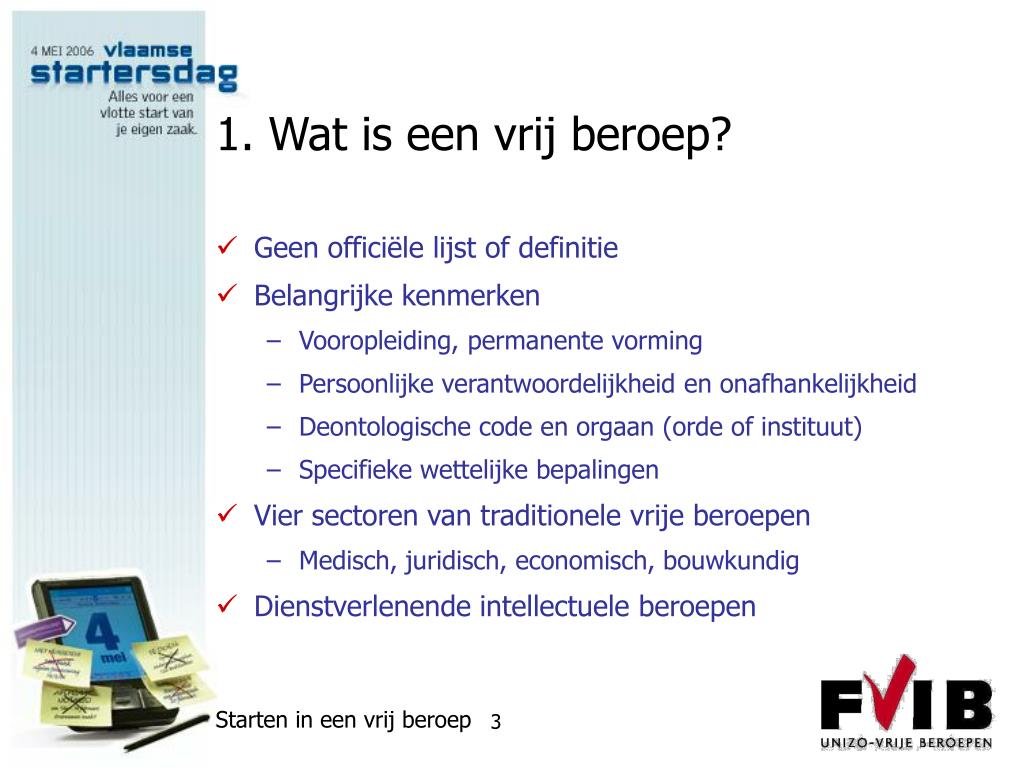 Wat Is Een Vrij Beroep