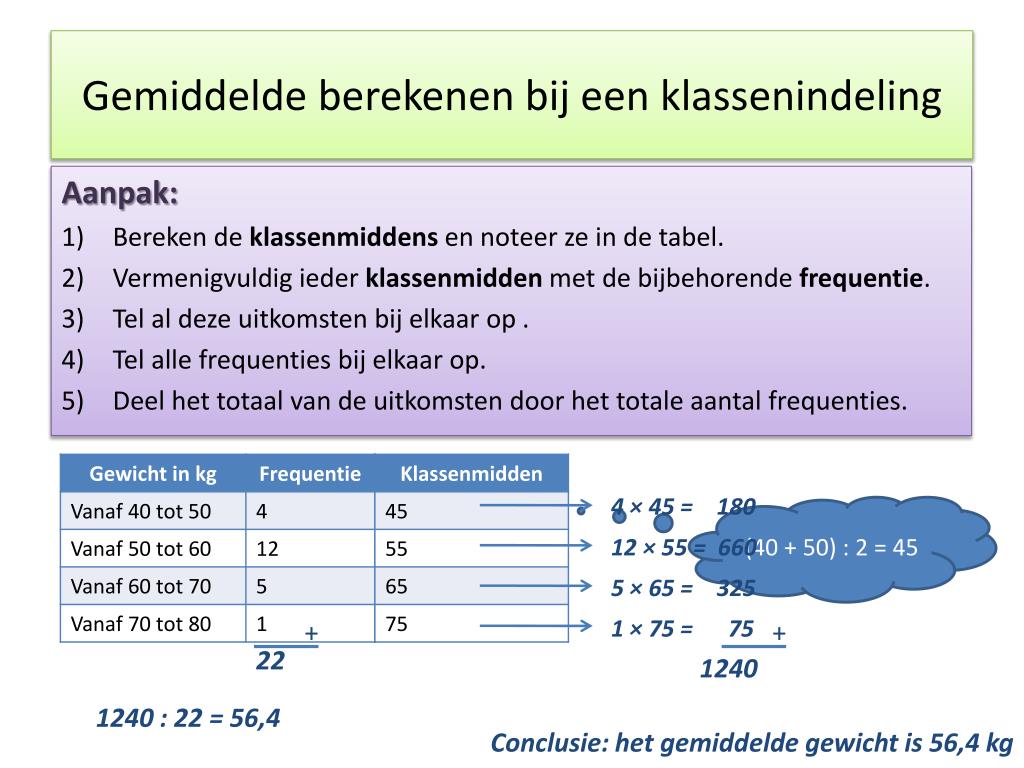 PPT - Statistiek PowerPoint Presentation, free download - ID:1849393 - Wat Is De Modale Klasse
