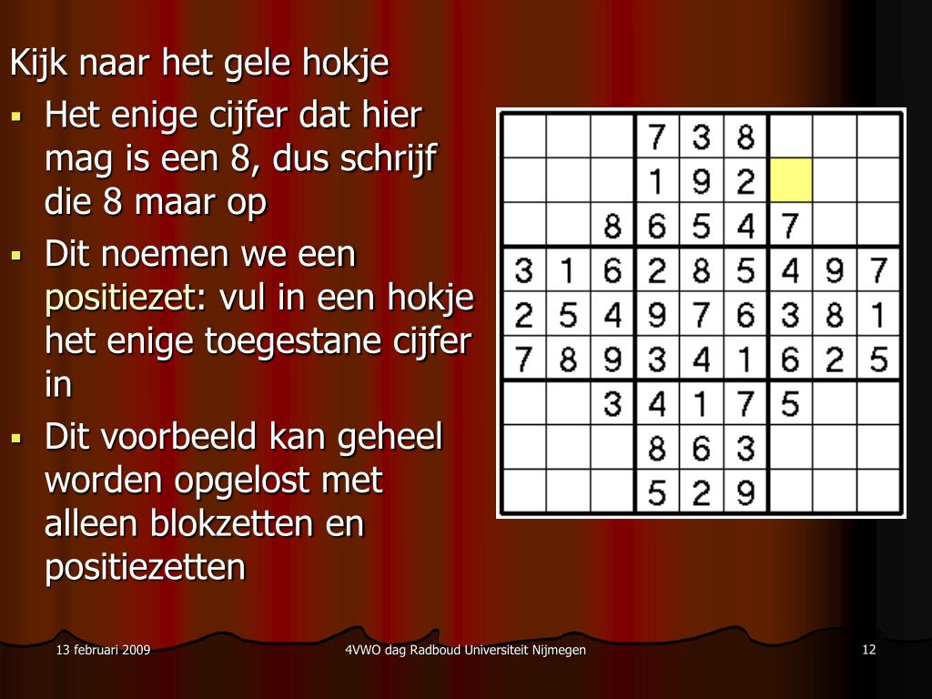PPT - Sudoku puzzels: hoe los je ze op en hoe maak je ze? PowerPoint - Hoe Maak Je Een Sudoku