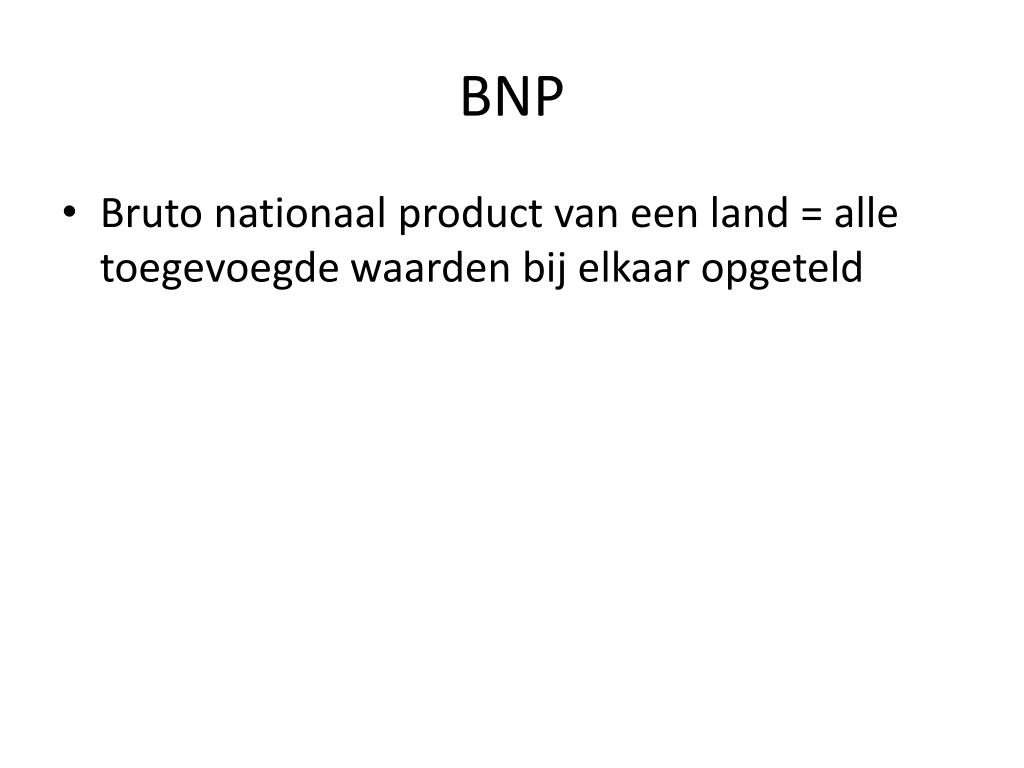 PPT - Toegevoegde waarde PowerPoint Presentation, free download - ID - Bruto Nationaal Product Nederland 2023