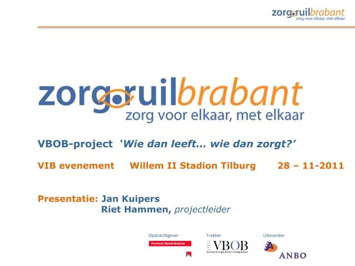 Wie Dan Leeft Wie Dan Zorgt