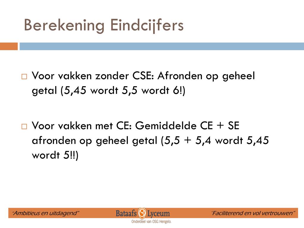 PPT - Voorlichting VWO 6 PowerPoint Presentation, free download - ID - Welke 2 Eindcijfers Vallen Het Meest