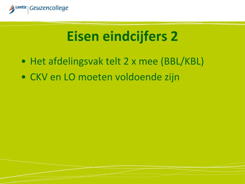 PPT - Voorlichtingsavond klas 4 welkom PowerPoint Presentation, free - Welke 2 Eindcijfers Vallen Het Meest