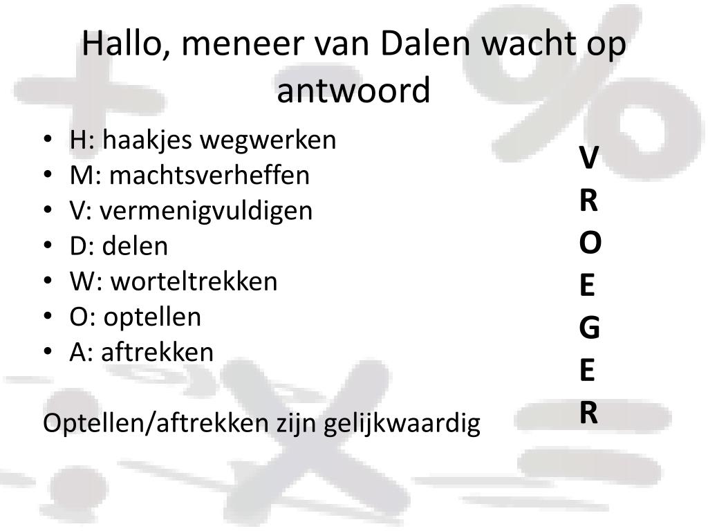 Meneer Van Dalen Wacht Op Antwoord