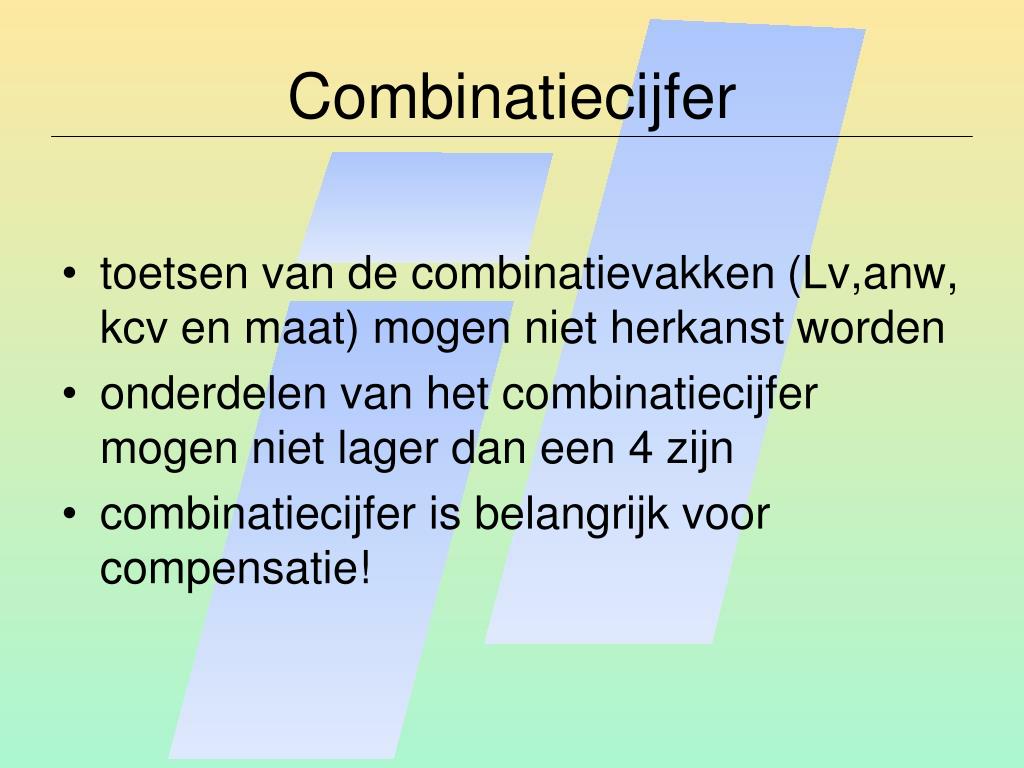 PPT - Welkom op de ouderavond PowerPoint Presentation, free download - Hoe Telt Het Combinatiecijfer Mee