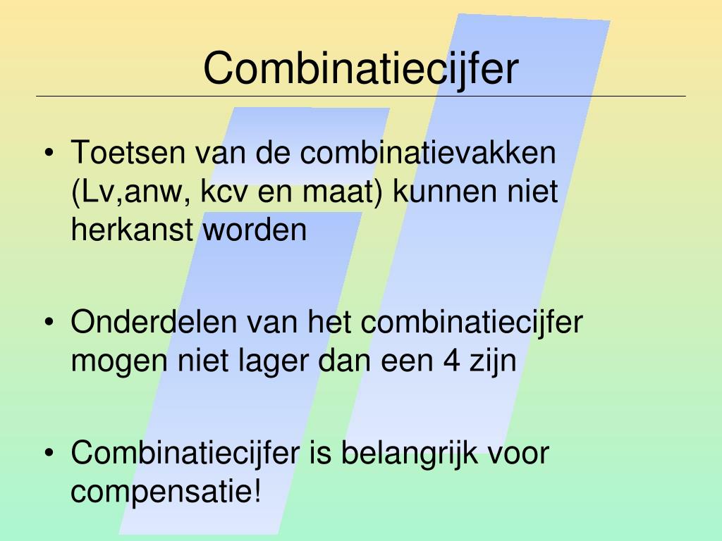 PPT - Welkom op de ouderavond PowerPoint Presentation, free download - Hoe Telt Het Combinatiecijfer Mee